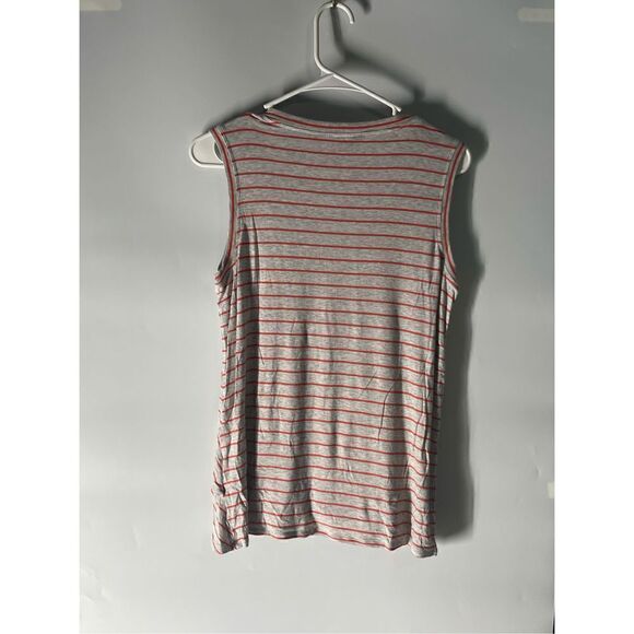 Cabi Striped Ruffled Sleevless Top Size Small - Picture 5 of 5